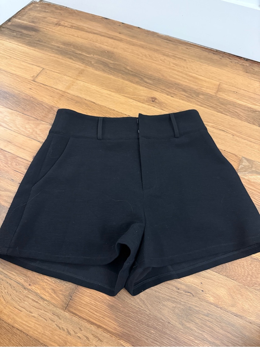 Sugarlips Black High-Waist Knit Shorts